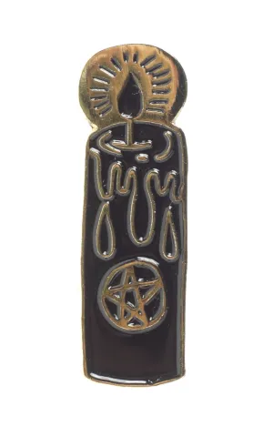 BANANNA BONES BLACK CANDLE ENAMEL PIN