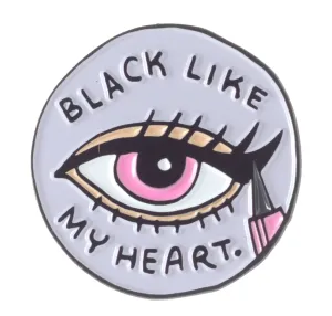 BANANNA BONES EYELINER ENAMEL PIN