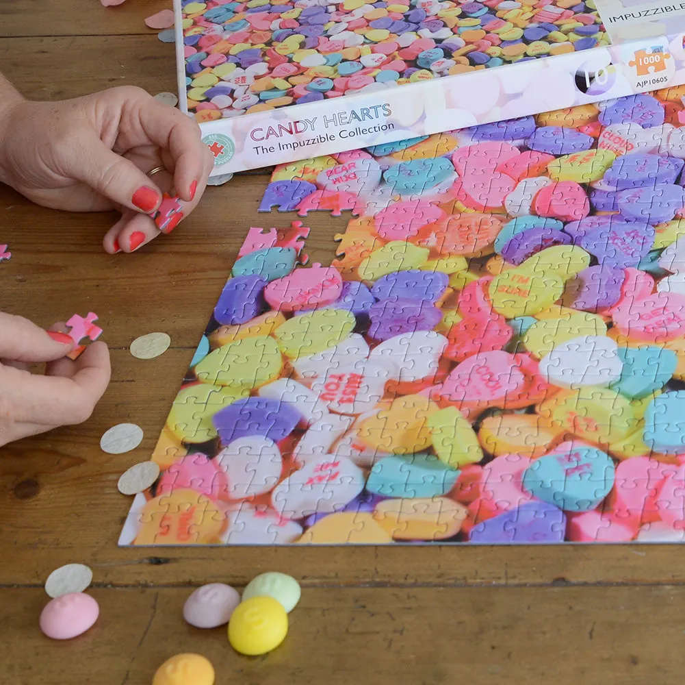 Candy Hearts  - Impuzzible No.10   - 1000 Piece Jigsaw Puzzle