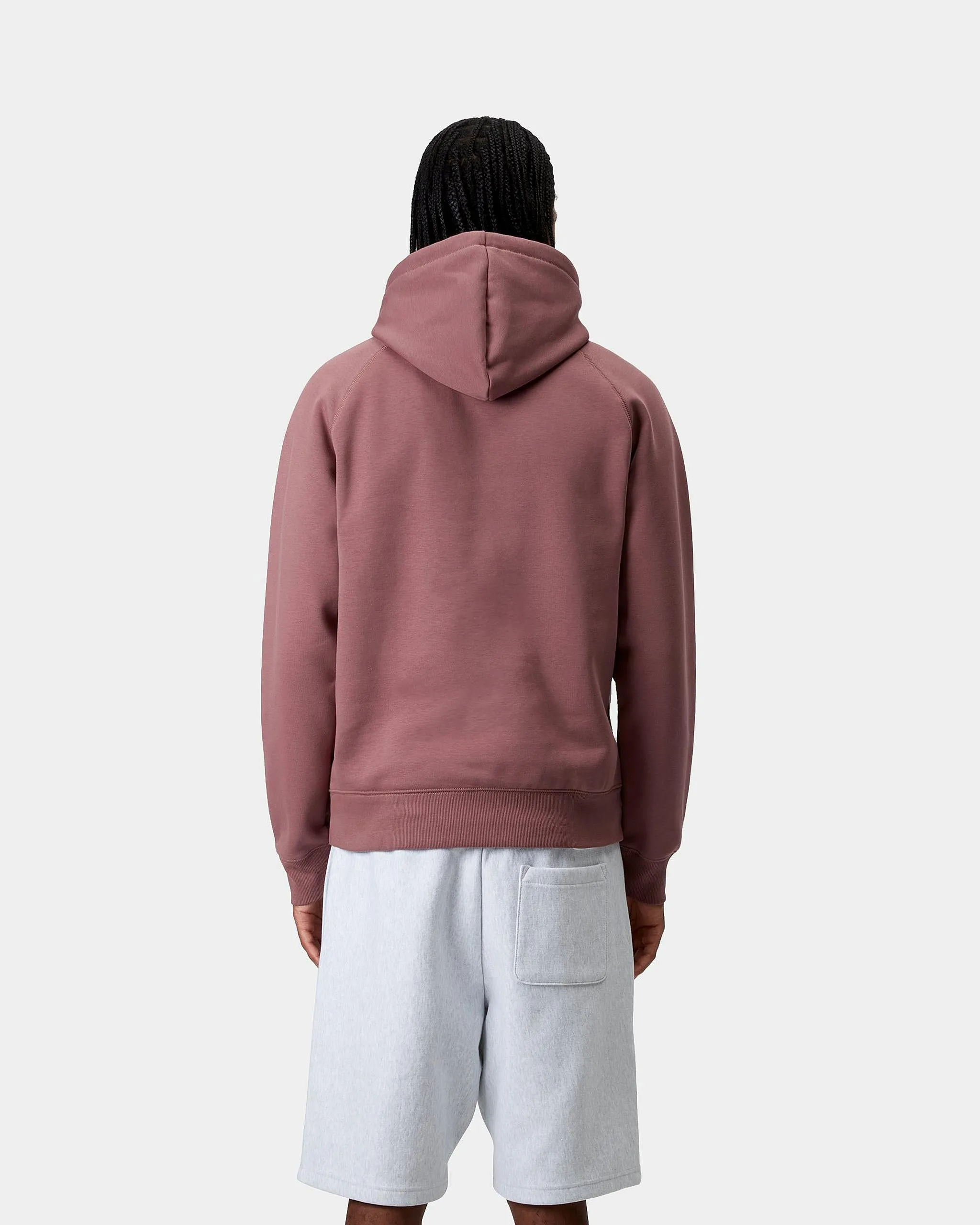 Carhartt WIP Hooded Chase Sweat - Dusky Pink / Gold