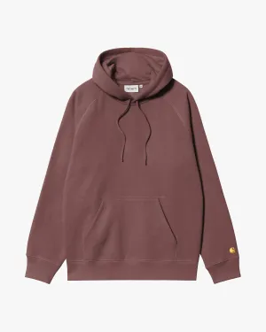 Carhartt WIP Hooded Chase Sweat - Dusky Pink / Gold