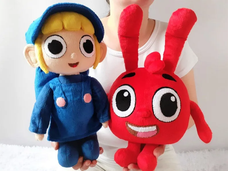 Custom Mila and Morphle plush