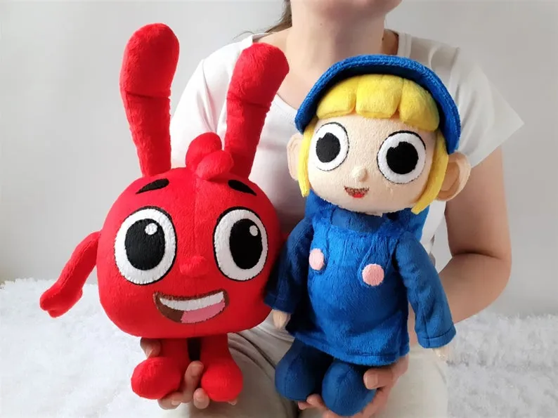 Custom Mila and Morphle plush
