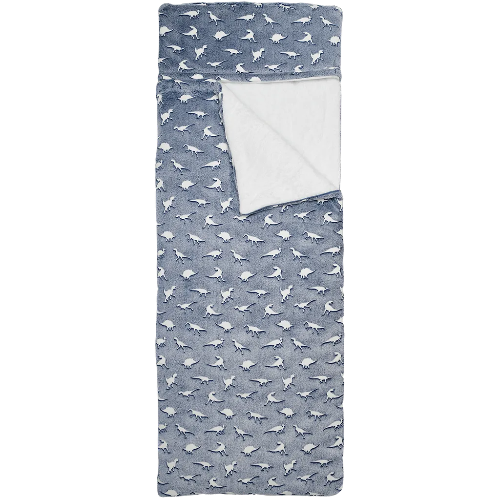 Dinosaur Tracks Glow Sleeping Bag