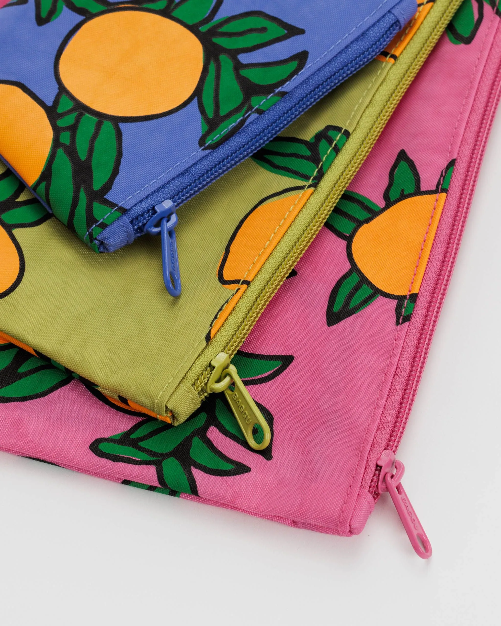 Flat Pouch Set - Orange Trees