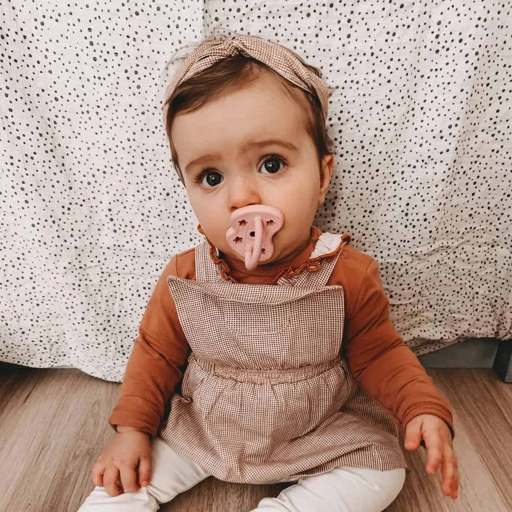Hevea Natural Rubber Round Pacifier - Milky White (0-3 Months)