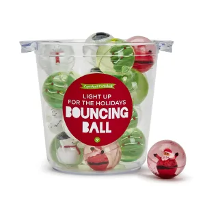 Holiday Light Up Glitter Bouncing Ball