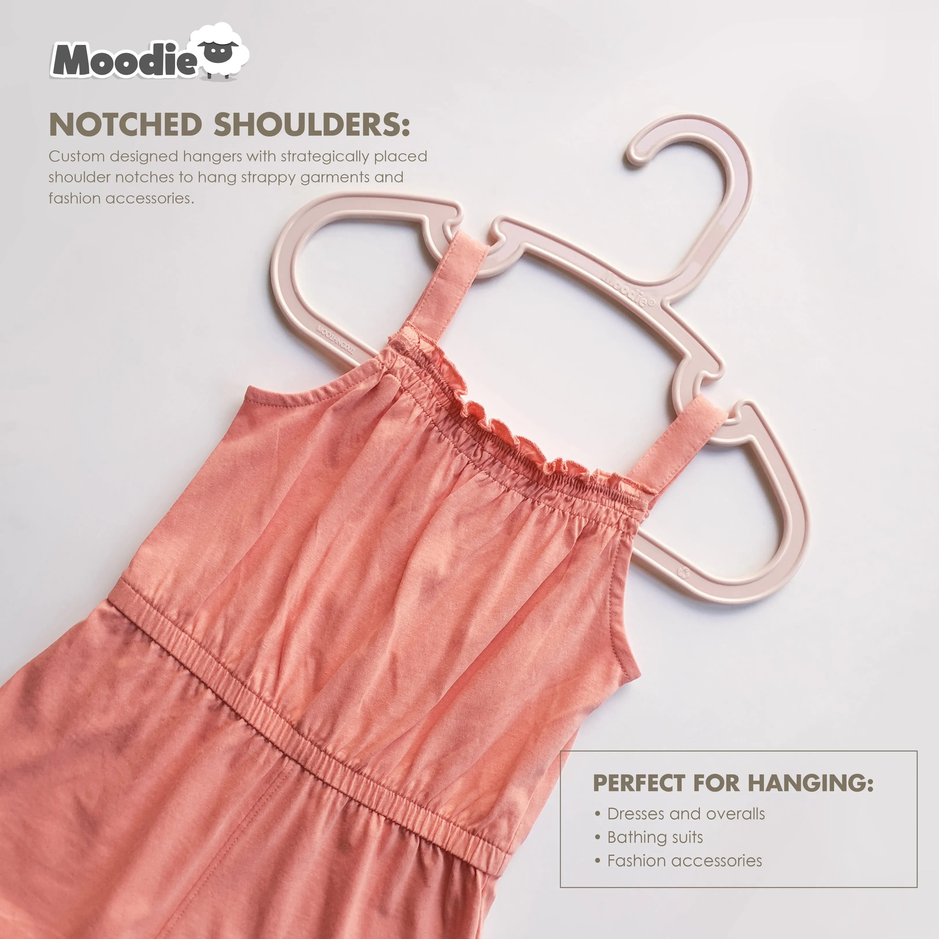 Kids Recycled Plastic Hangers - Sunset Pinks