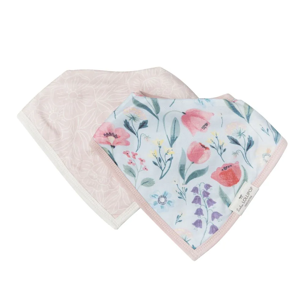 Loulou Lollipop 2-Pack Muslin Bandana Bib Set