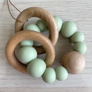 Luna Rattle/Teether - Moss