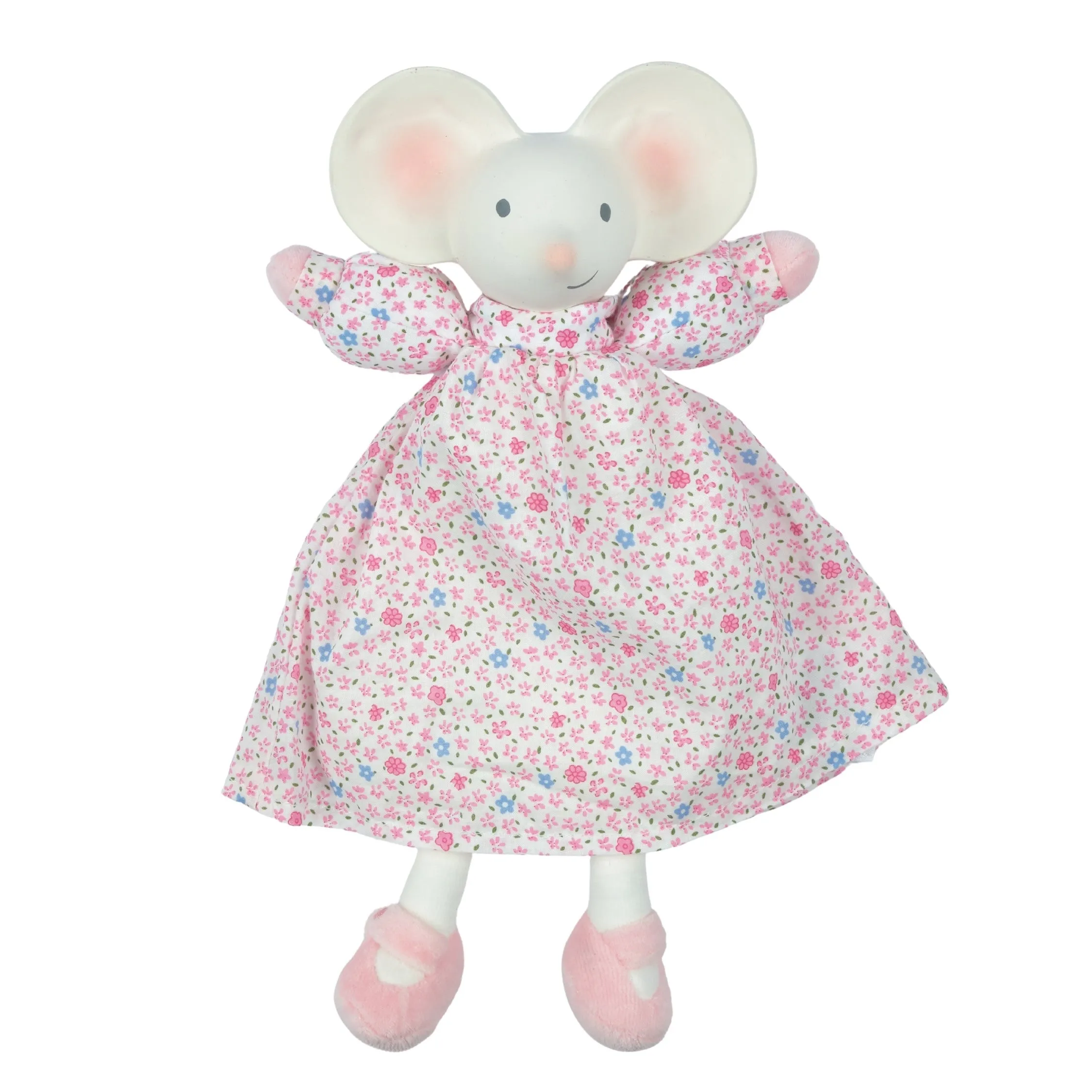 Meiya the Mouse Floral Baby Lovey and Organic Teether