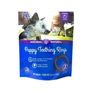 N-Bone Puppy Teething Ring 3-Pack - Pumpkin