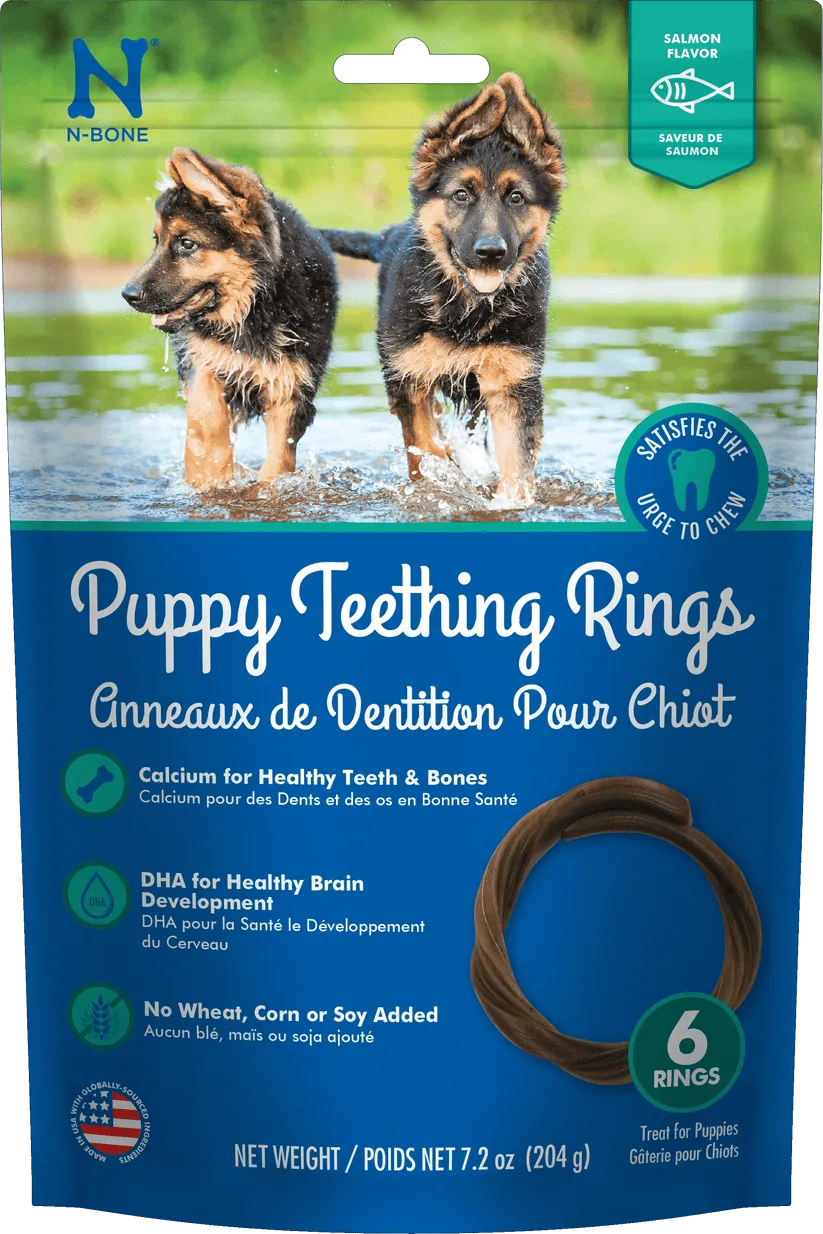 N-Bone® Puppy Teething Rings Salmon Flavor (6 Count)