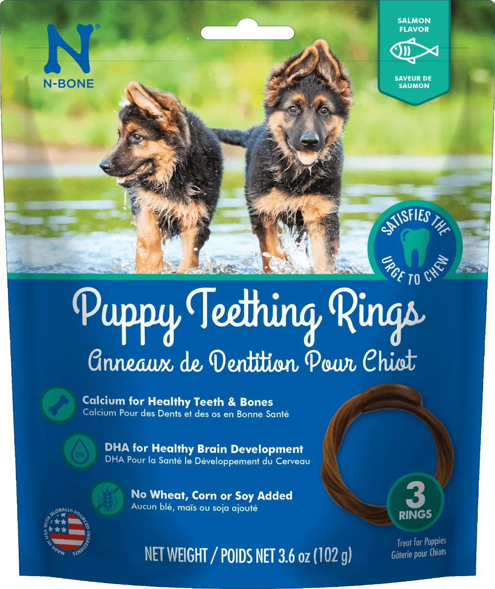 N-Bone® Puppy Teething Rings Salmon Flavor (6 Count)