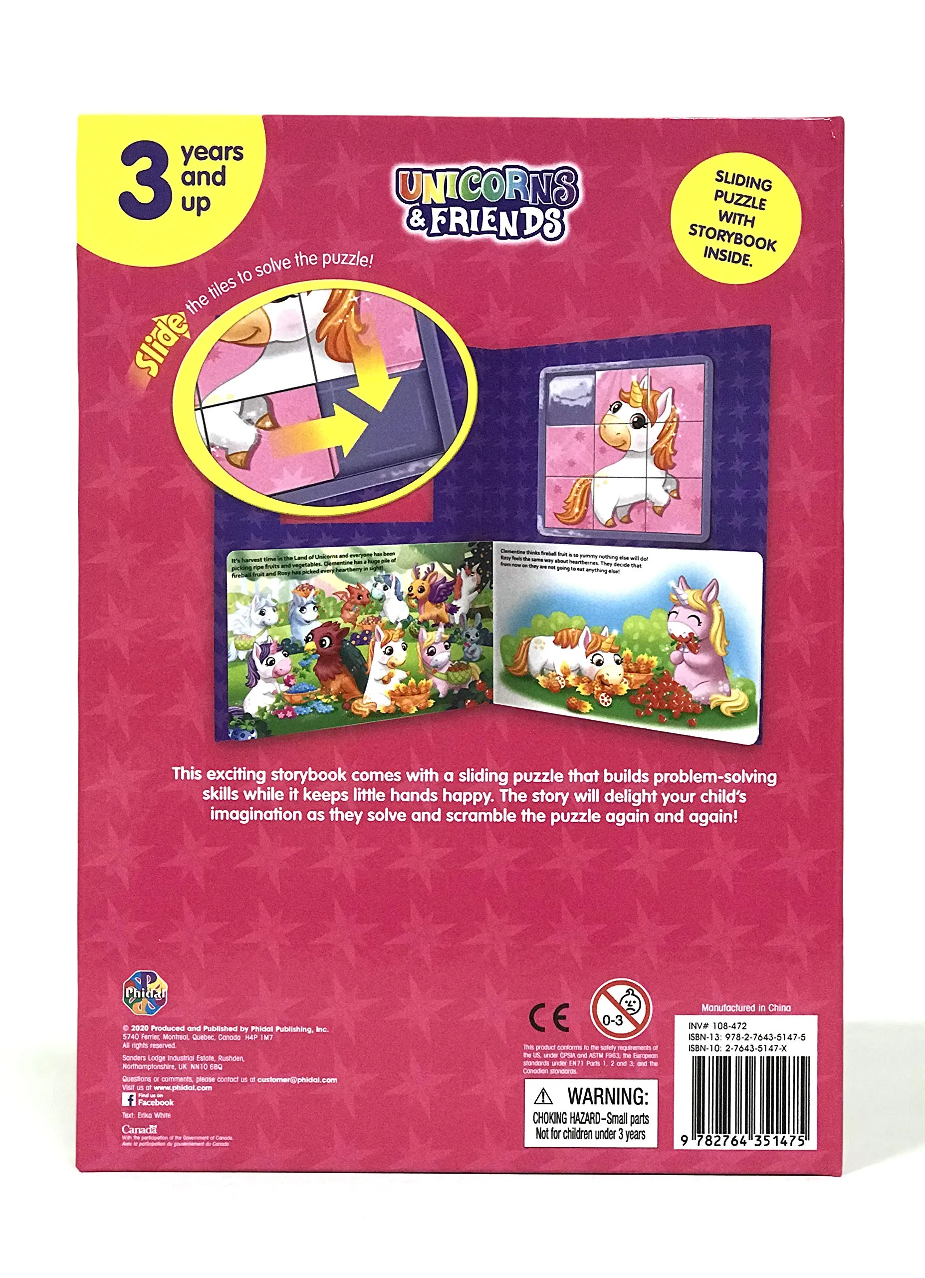 Phidal Unicorns Sliding Tiles - English