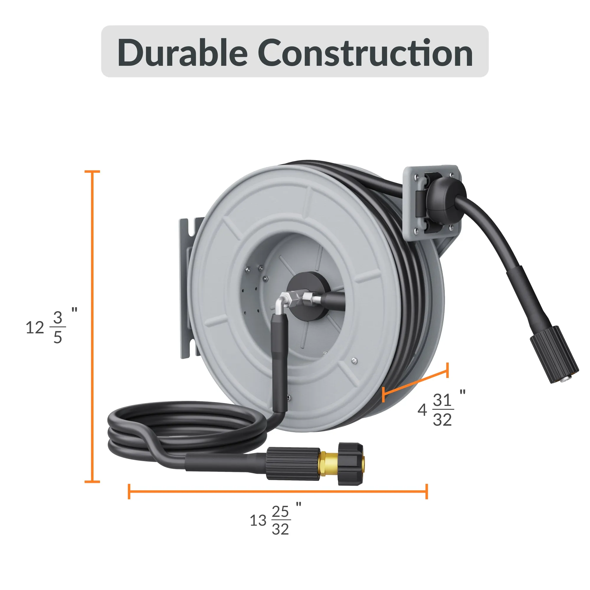 Retractable Pressure Hose Reel-1/4in