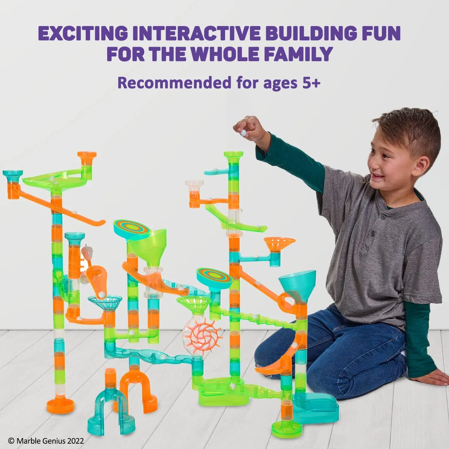 Stunts Marble Run Super Set, 100 pieces