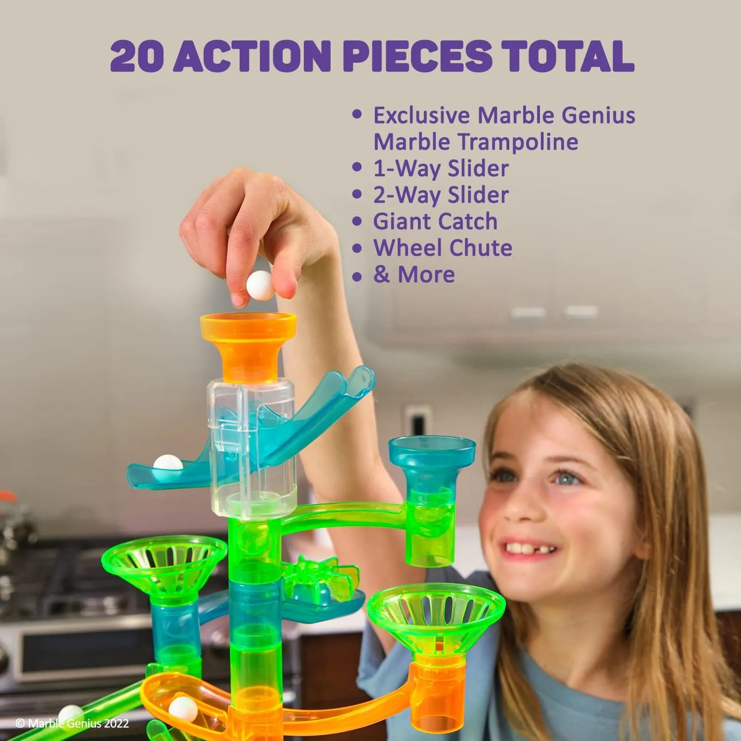 Stunts Marble Run Super Set, 100 pieces