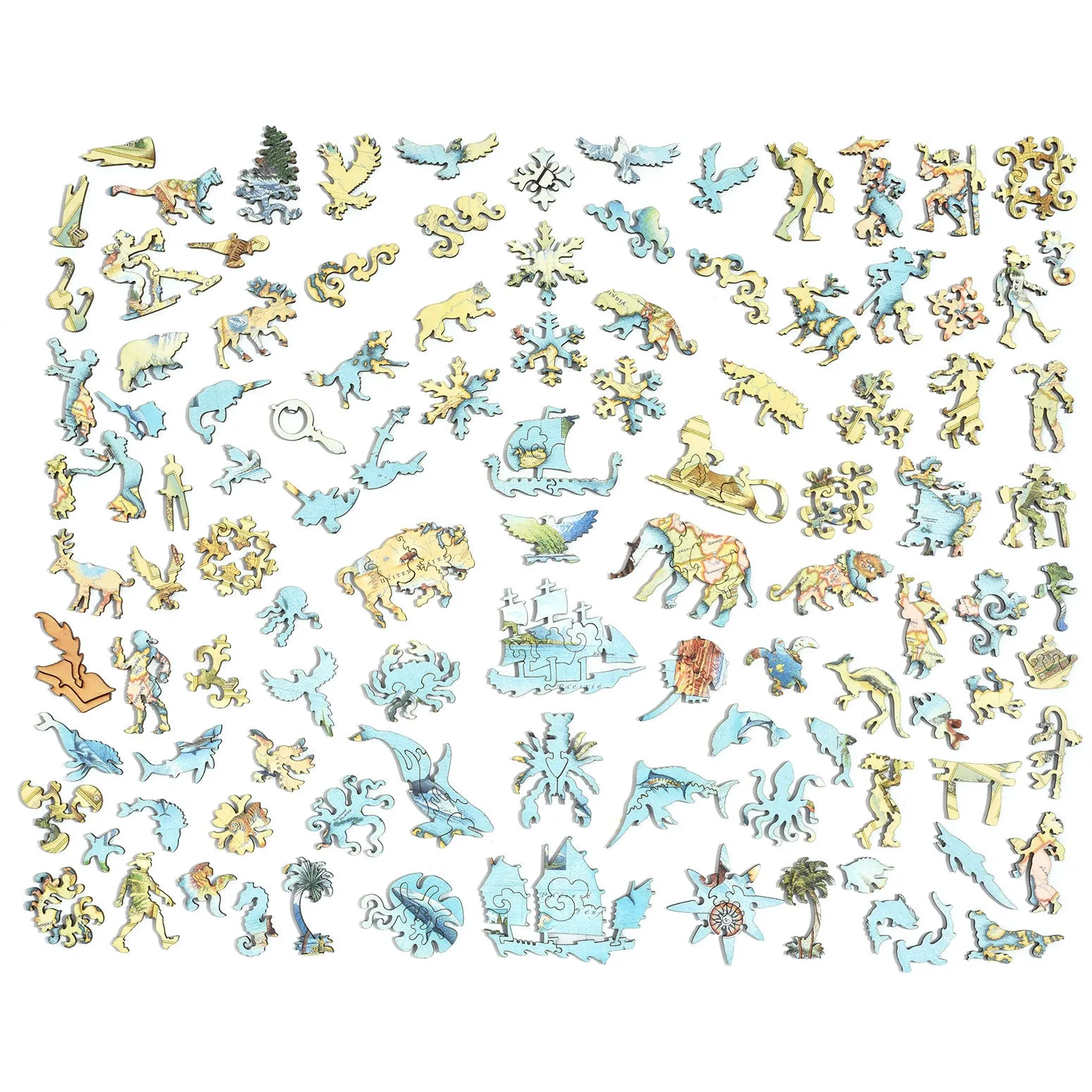 World Map Wood Puzzle
