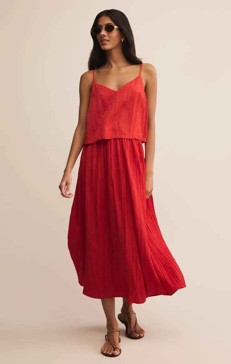 Z Supply Fiore Crinkle Satin Tank