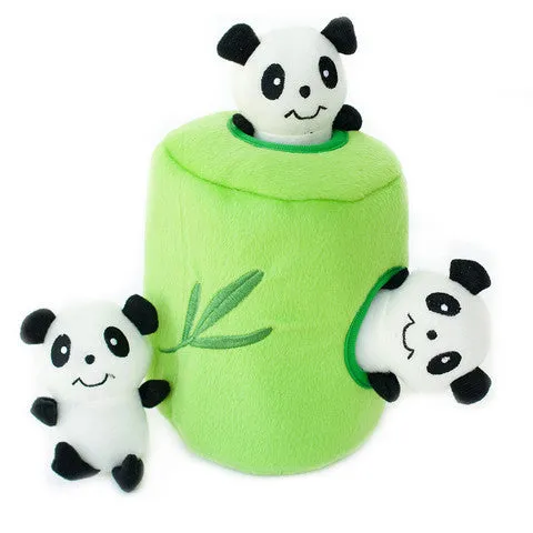 ZippyPaws Burrow Panda 'n Bamboo Dog Toy